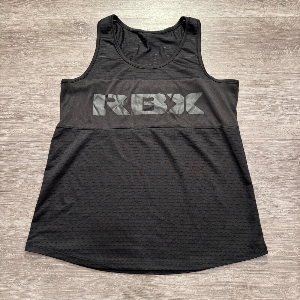 RBX Active Tank Top Womens Medium Vented Back V Neck Fitness Workout Top Tee